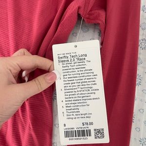 NWT swiftly tech longsleeve shirt dusty rose